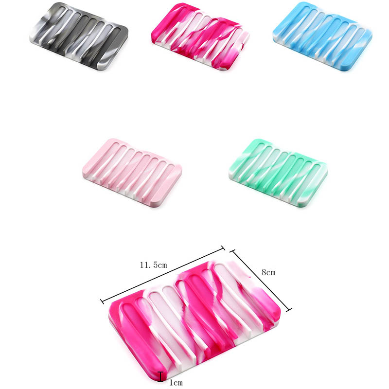 silicone draining soap dish